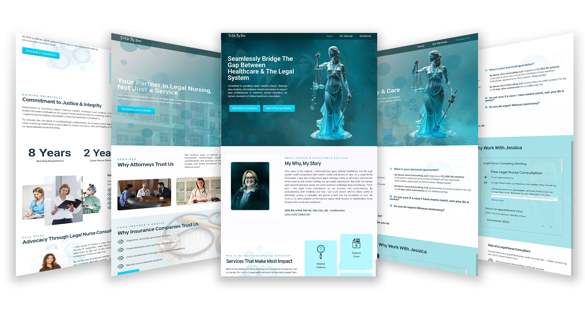 Jessica's professional brand identity assets
